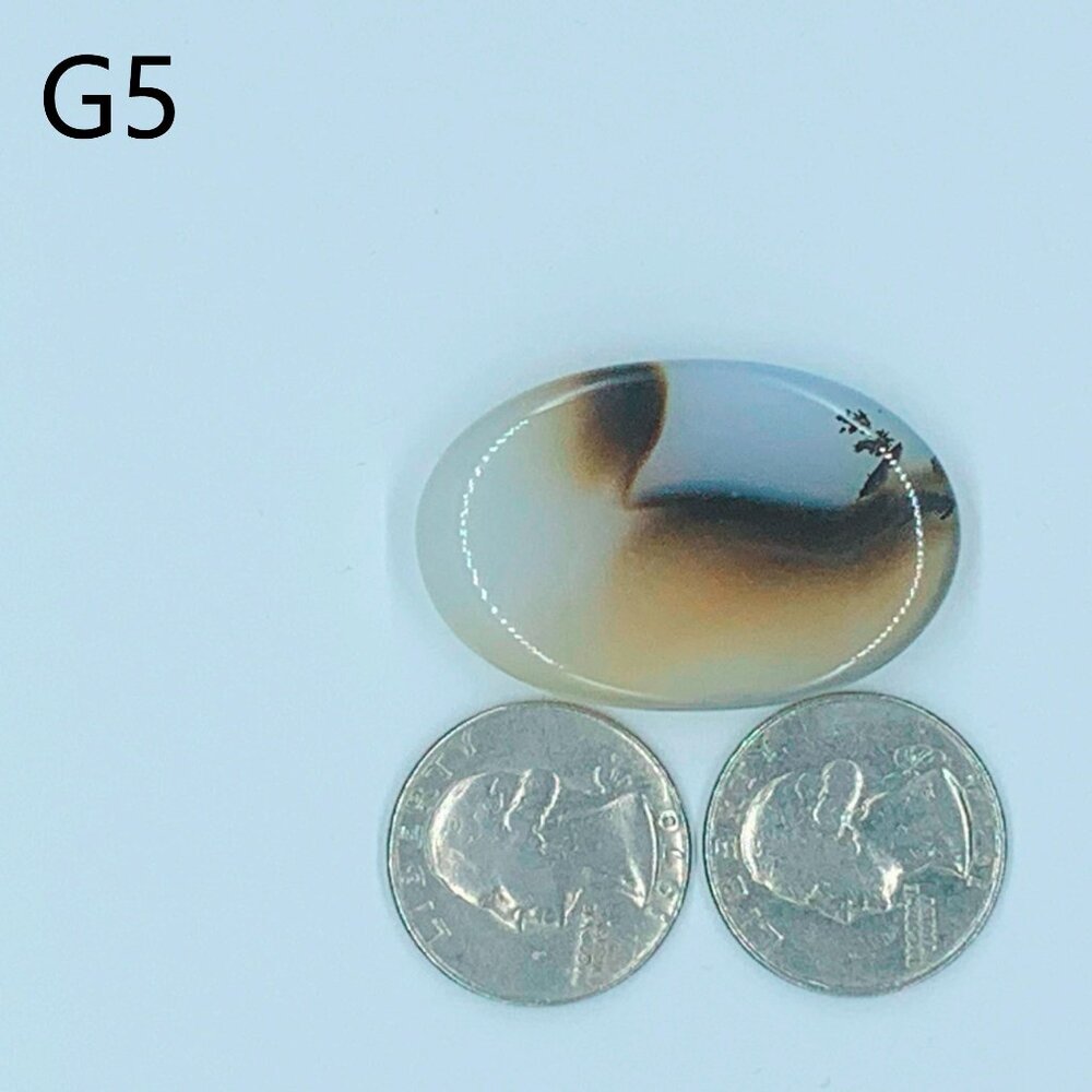 Valley---Natural Scenic Agate, Jewelry Making Stones